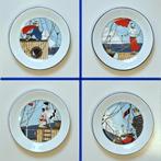 4 dessert borden Philippe Deshoulieres Limoges Yacht, Antiek en Kunst, Antiek | Porselein, Ophalen of Verzenden