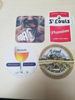 4 sous-bock caps bière bier viltje beer Jupiler Saint-Louis, Collections, Marques de bière, Sous-bock, Enlèvement ou Envoi, Jupiler