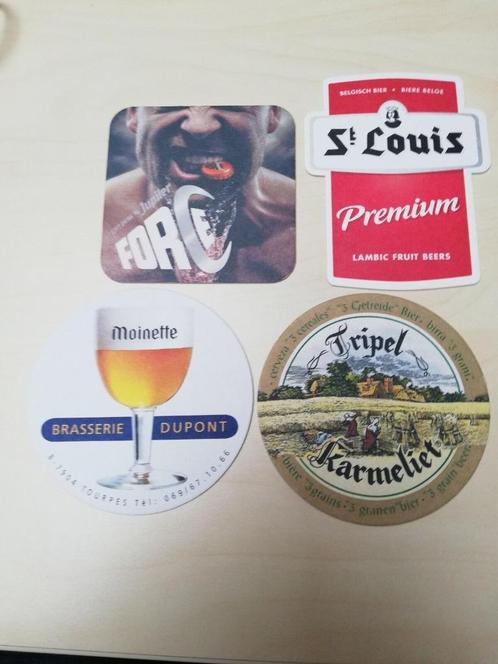 4 onderzetters, capsules, biertje, viltje, bier, Jupiler Sai, Verzamelen, Biermerken, Viltje(s), Jupiler, Ophalen of Verzenden
