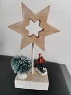kerstdecoratie skateboarder onder ster - 17 cm, Diversen, Ophalen of Verzenden, Nieuw