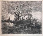 Ets J.M. De Bock ‘De Schelde te Antwerpen’, Antiek en Kunst, Ophalen of Verzenden