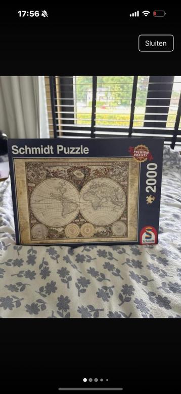 Puzzel wereldkaart beschikbaar voor biedingen