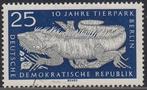 RDA - Zoo de Berlin : Iguana iguana [Michel 1094], RDA, Affranchi, Envoi