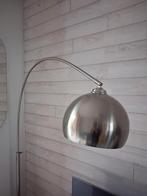 Lampadaire arc en Inox H2,40m Socle marbre blanc, Maison & Meubles, Lampes | Lampadaires, Comtemporain, Enlèvement, Utilisé, 200 cm ou plus