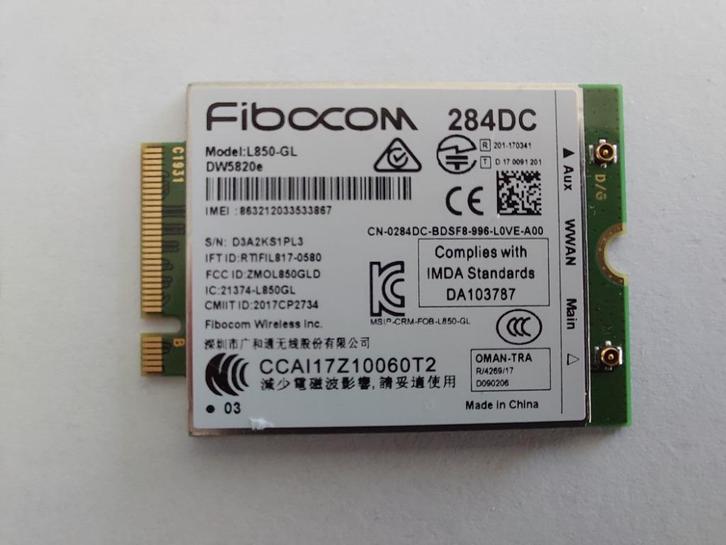 Modem 4G interne pour PC Portable, Computers en Software, Routers en Modems, Gebruikt, Ophalen of Verzenden