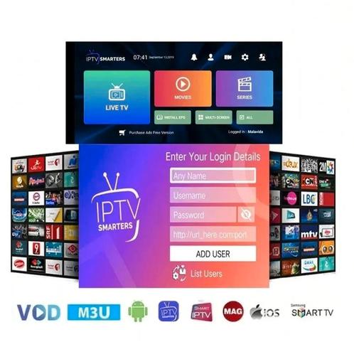 Premium iptv-abonnement, alle internationale 4k-kanalen, Audio, Tv en Foto, Televisie-accessoires, Ophalen of Verzenden