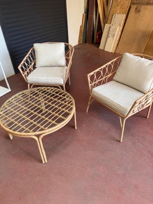 showmodel loungeset  - 2 loungestoelen en tafel, Tuin en Terras, Tuinsets en Loungesets, Zo goed als nieuw, Loungeset, Ophalen