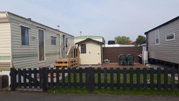 Caravan te huur te Bredene, Vakantie, Campings, Recreatiepark, Aan zee, Speeltuin, Tv, Wasmachine