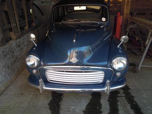 oldtimer Morris Minor, Auto's, Oldtimers, Particulier, Maserati, Benzine, Berline, 2 deurs, Handgeschakeld, Blauw, Blauw, Achterwielaandrijving