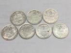 België 7 x 1 Frank 1911 tem 1914 zilver, Ophalen of Verzenden, Zilver