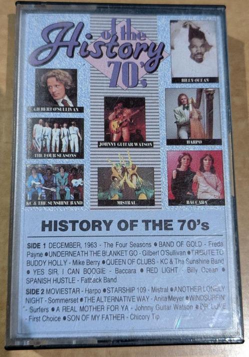 Cassette - Geschiedenis van de jaren 70, Cd's en Dvd's, Cassettebandjes, Gebruikt, Voorbespeeld, Pop, Ophalen of Verzenden