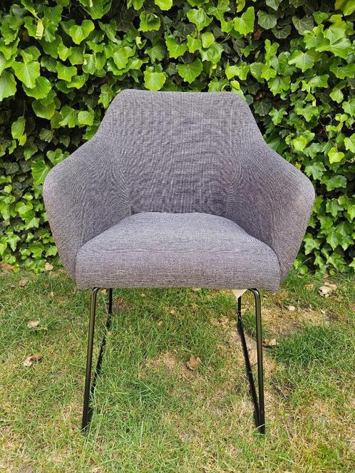 stoel, Huis en Inrichting, Stoelen, Gebruikt, Eén, Stof, Grijs, Ophalen