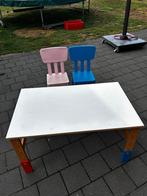 Kindertafel met 2 stoelen, Ophalen, Gebruikt, Tafel(s) en Stoel(en)