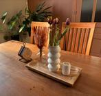 Set van 6 houten stoelen, Huis en Inrichting, Stoelen, Ophalen, Gebruikt, Bruin, Vintage