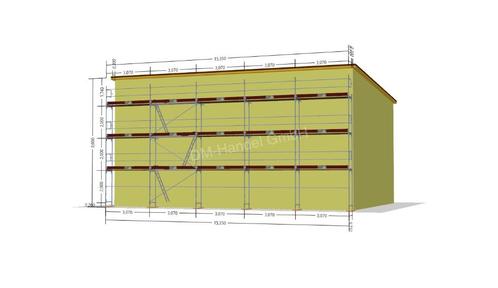 Échafaudage alu complet de 130m², Bricolage & Construction, Échafaudages, Neuf, Échafaudage de façade, 5 mètres de hauteur ou plus