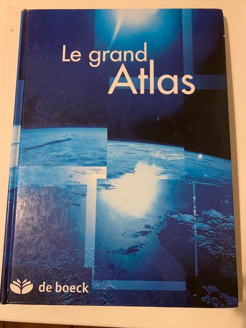 Le Grand Atlas - Ed. de Boeck en très bon état!!, Livres, Atlas & Cartes géographiques, Utilisé, France