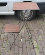 Mooie Retro Diaprojectortafel in hout en metaal, Antiek en Kunst, Ophalen of Verzenden