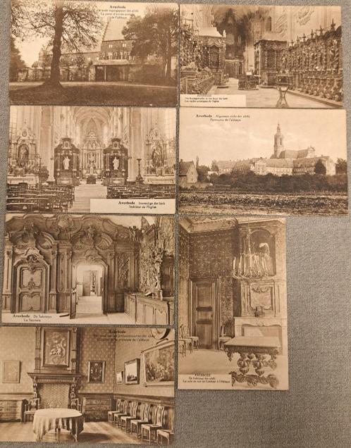 Averbode, Vlaams Brabant 7 stuks., Verzamelen, Postkaarten | België, Ongelopen, Vlaams-Brabant, Voor 1920, Ophalen of Verzenden