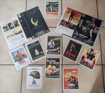 Affiche cinéma+ jaquettes vhs disponible aux enchères