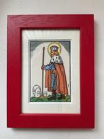 Tekening Sint-Gummarus door Felix Timmermans 12x15,5 cm., Antiek en Kunst, Kunst | Tekeningen en Fotografie, Ophalen of Verzenden