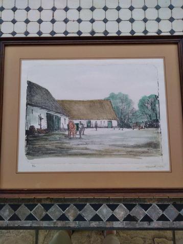 Lithografie Pros Colpaert 1923-1990 beschikbaar voor biedingen