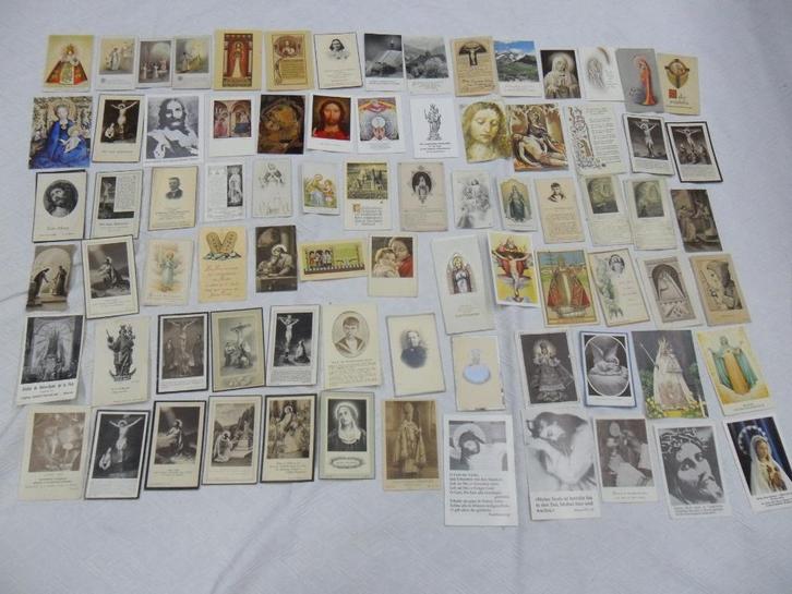 Vintage, veel afbeeldingen, vrome staat (zie foto's), Verzamelen, Bidprentjes en Rouwkaarten, Bidprentje, Ophalen of Verzenden
