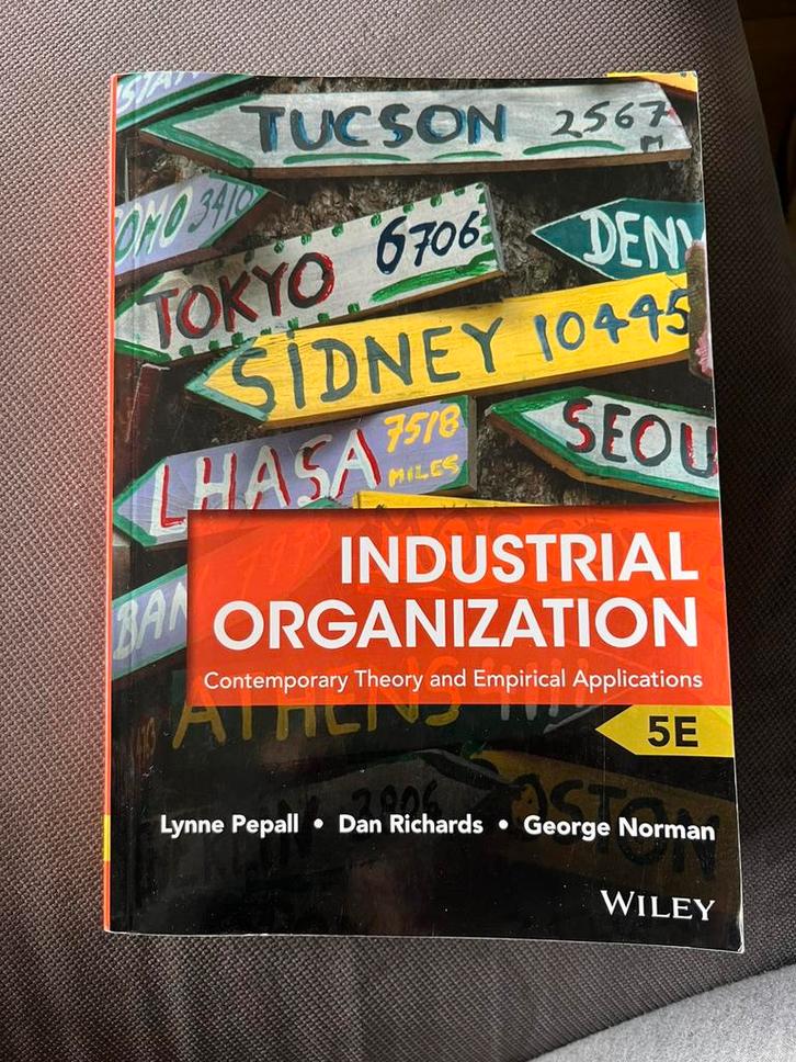 Industrial Organization, Boeken, Studieboeken en Cursussen, Gelezen, Hoger Onderwijs, Ophalen