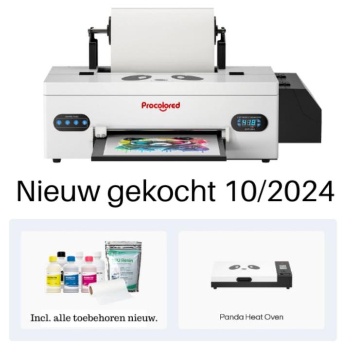 Procolored A3+ DTF Printer, Computers en Software, Printers, Zo goed als nieuw, Printer, Overige technieken, Kleur printen, Zwart-en-wit printen