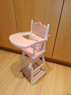 Roze poppenstoel omvoormbaar naar tafel+stoel, Kinderen en Baby's, Speelgoed | Poppen, Ophalen of Verzenden, Gebruikt, Overige typen
