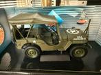 Willy jeep metaal solide 1/18, Verzamelen, Ophalen, Overige typen