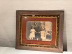 Antieke grote familiefoto in kader jaren 1920/1930, Ophalen, Gebruikt, Foto, Voor 1940