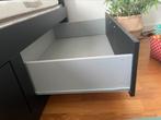 Bed met 2 lades, zwart, brimnes IKEA 80x200 + matras, Huis en Inrichting, Ophalen, Eenpersoons, Zwart, Zo goed als nieuw