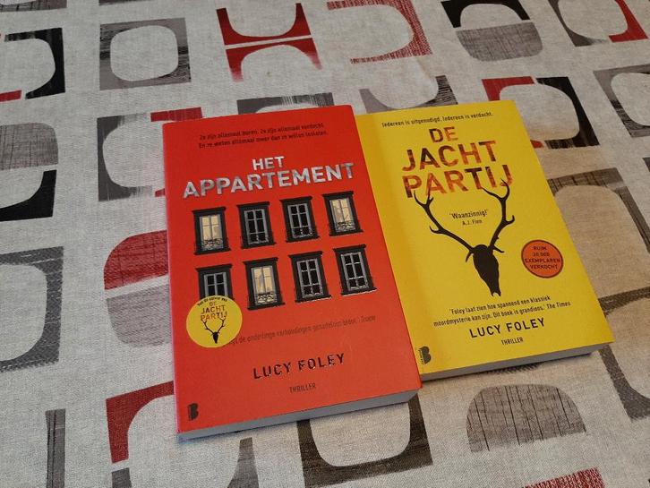 De Jachtpartij en Het appartement, Boeken, Thrillers, Zo goed als nieuw, Ophalen of Verzenden