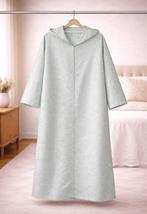 Mintgroene jacquard djellaba met capuchon – maat XL/XXL, Enlèvement, Comme neuf