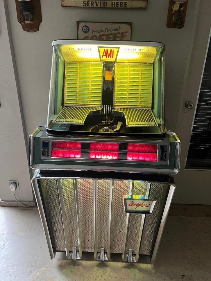 Jukebox Ami, Verzamelen, Automaten | Jukeboxen, Gebruikt, Ami, 1950 tot 1960, Met singles, Ophalen