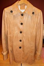 Te koop: Mooie zacht lederen jas van "Dakwood" kleine L., Comme neuf, Beige, Taille 42/44 (L), Dakwood