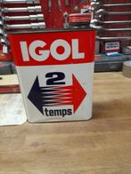 oude lege oliekan igol 2-takt motorfiets 2t, Verzamelen, Verzenden, Gebruikt, Overige typen