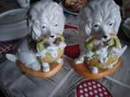 Twee oude porseleinen staffordshire hondjes, Ophalen