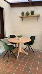 2 groene velvet stoelen, Enlèvement, Utilisé, Autres couleurs