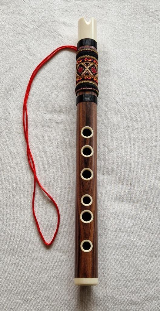 Quena Fluit van Jaracanda Hout - Met Hoes - Nieuw, Musique & Instruments, Instruments à vent | Autre, Neuf, Bois, Avec valise ou sac