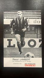 Club Brugge Raoul Lambert kaart, Verzamelen, Sportartikelen en Voetbal, Verzenden