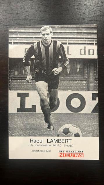Club Brugge Raoul Lambert kaart beschikbaar voor biedingen