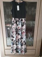 zwart met bloemen lang kleed nieuw mt L, Kleding | Dames, Jurken, Zwart, Maat 42/44 (L), Nieuw, Ophalen of Verzenden