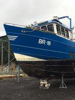 Garnaal boot met visserij nr BR-18, Watersport en Boten, Gebruikt, Staal, Binnenboordmotor, 6 meter of meer