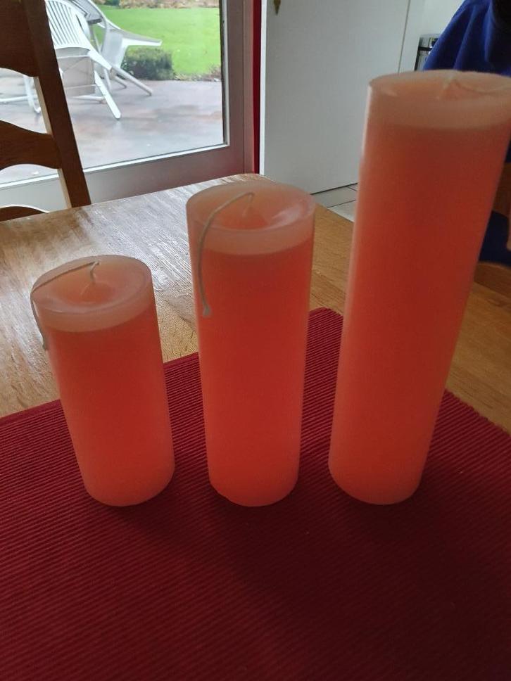 *Krulkaarsen    NIEUW    set van 3      SOLDEN -50%, Maison & Meubles, Accessoires pour la Maison | Bougeoirs & Bougies, Neuf