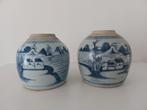 2 antieke chinese gemberpotten18de eeuw, keramiek, Ophalen of Verzenden