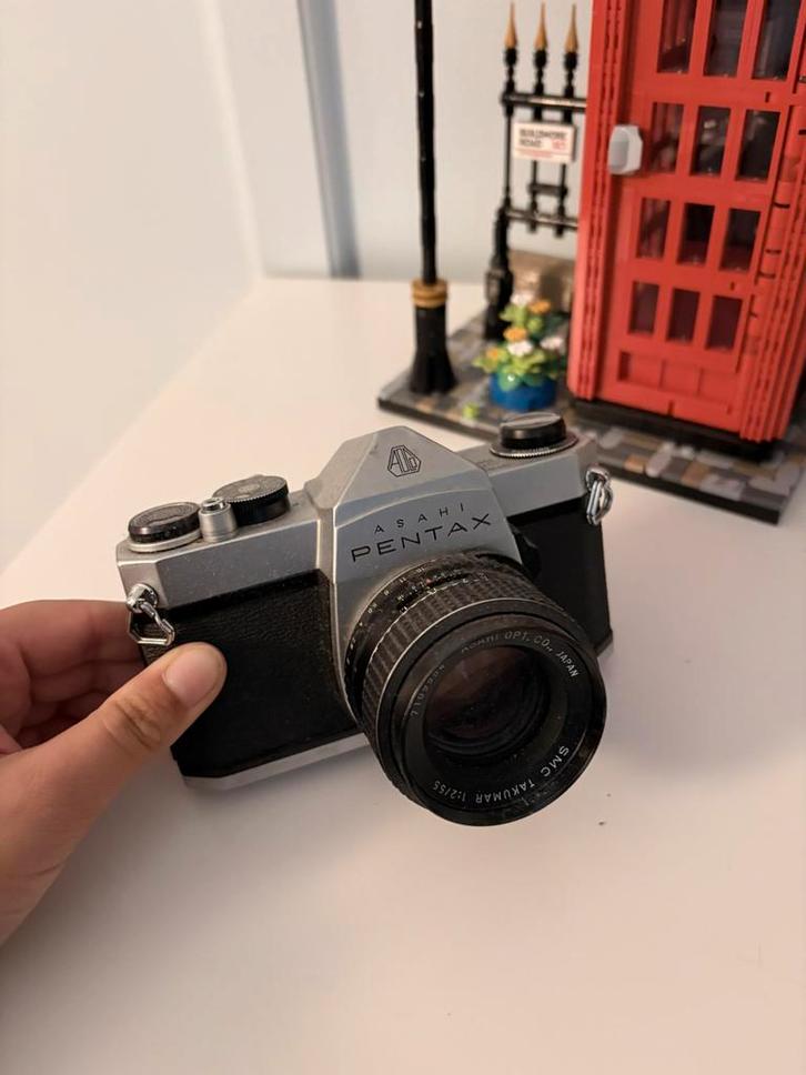 Pentax SP1000 + 55mm f2 || analoge spiegelreflexcamera, Audio, Tv en Foto, Fotocamera's Analoog, Gebruikt, Spiegelreflex, Pentax