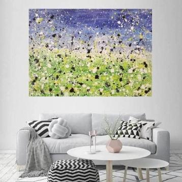 Mooi abstract schilderij 140 x 100 beschikbaar voor biedingen