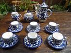 14-delige blauw wit servies, Huis en Inrichting, Ophalen, Gebruikt