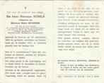 Politiek gevangene Herman Schils 1905-1974, Collections, Images pieuses & Faire-part, Enlèvement ou Envoi
